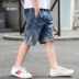 Quần áo trẻ em voi bé trai quần short denim quần trẻ em mùa hè 2019 mới quần trẻ em nước ngoài lớn - Quần jean quần áo bé gái Quần jean