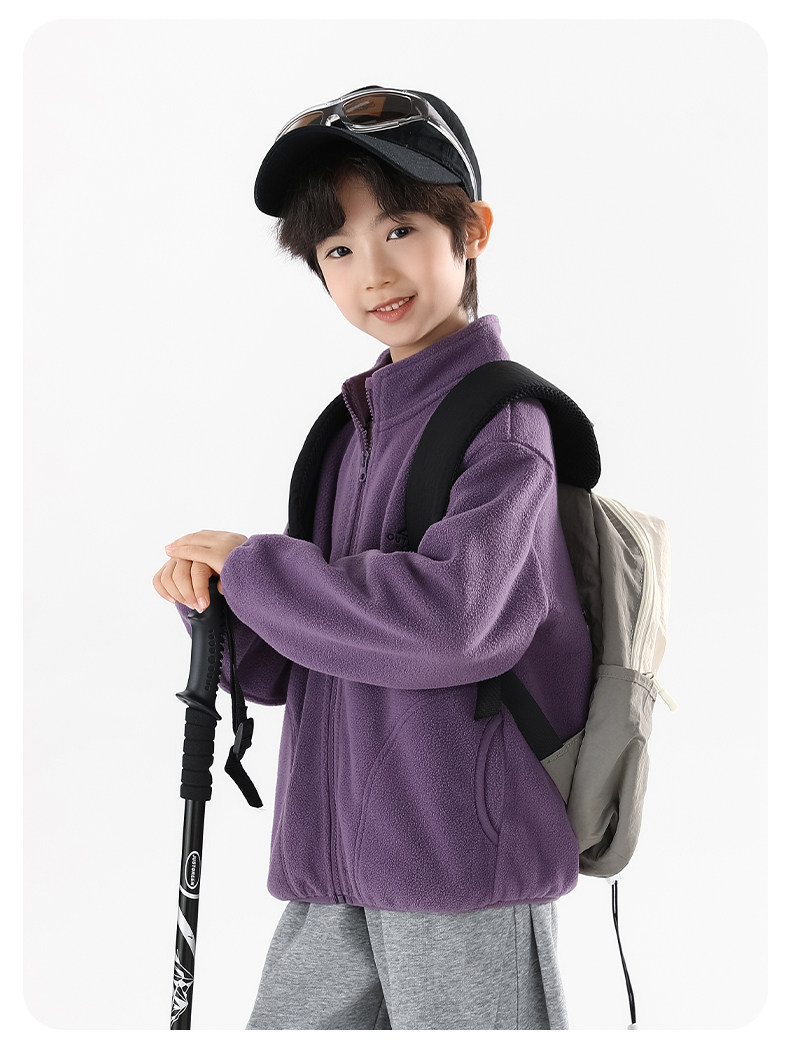 小象汉姆童装儿童山系探险软壳冲锋外套男童防水服2026秋装新款潮 — 32