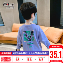 Little Elephant Ham childrens clothing boys autumn new long sleeve T-shirt childrens foreign style base shirt 2021 New Korean tide