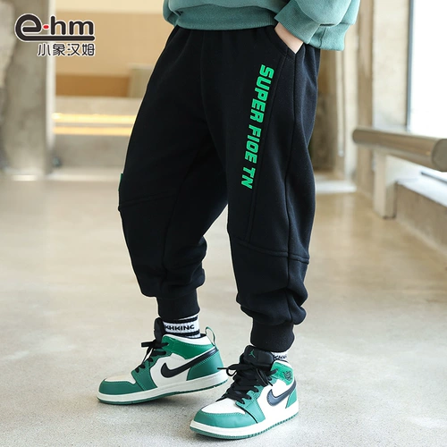 Летняя одежда, зимние утепленные детские штаны для мальчиков, 2023