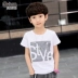 Quần áo trẻ em voi bé trai Áo thun ngắn tay trẻ em cotton từ bi t2018 hè mới thiếu nhi lớn phiên bản Hàn Quốc của thủy triều áo thun bé trai thu đông Áo thun