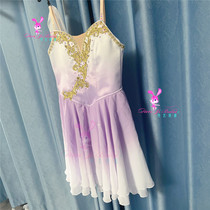 Danyiballet Purple Magic Charm Ballet for a short yarn dress Competition Performance Professional Custom