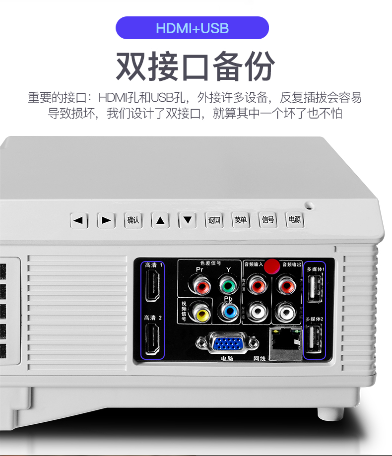 Máy chiếu gia đình HD 1080p4k wifi thông minh không dây 3D rạp chiếu phim gia đình điện thoại di động văn phòng