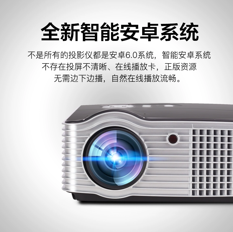 Máy chiếu 4k HD 1080p không dây wifi tại nhà rạp hát di động TV chiếu văn phòng Android may chieu epson