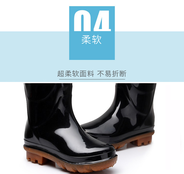Hongxinglong mưa khởi động mưa khởi động giày không thấm nước của nam giới không trượt ống cao trong mùa đông nhà bếp ấm giày cao su giày khởi động giày giày đi mưa cao cấp