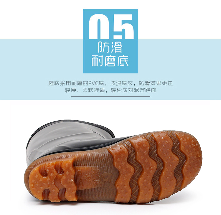 Hongxinglong mưa khởi động mưa khởi động giày không thấm nước của nam giới không trượt ống cao trong mùa đông nhà bếp ấm giày cao su giày khởi động giày giày đi mưa cao cấp