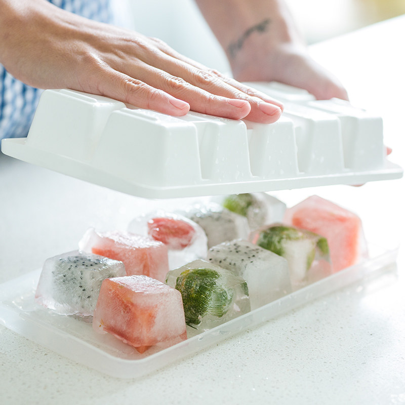 Japanese original imports ASVEL ICE CUBES LARGE ICE CUBES MOLDS WITH LID ICE-MAKING BOX CREATIVE SIDE FOOD FREEZE BOXES
