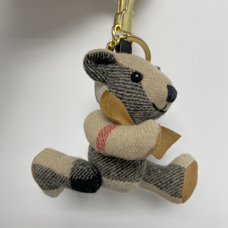 Panky&Shiry New Cashmere Teddy Bear Bag Charm Keychain (Bare Model)