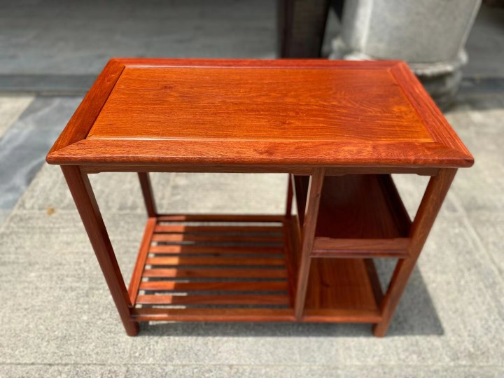 越南红木家具大果紫檀缅甸老挝花梨茶水架多功能茶架选料订制生胚哪个更适合自己?2025新国标下如何挑选合适的茶架