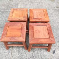 Vietnam mahogany furniture rosewood Myanmar rosewood old material square stool for shoe stool good material mortise and tenon structure