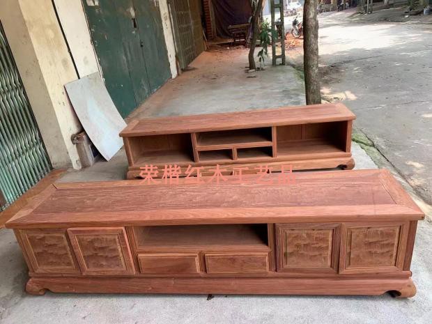 Vietnam red wood with flower pear wood semi-finished products Myanmar Laos flower pear TV cabinet 220 selection of material custom mortise and tenon