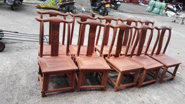Vietnamese mahogany furniture rosewood semi-finished products back chair leisure chair shoe changing chair full tenon