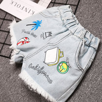 Summer Thin Girl Shorts Girls Shorts Hot Pants Hawaii Customs Korean version 2020 Baby jeans Children shorts