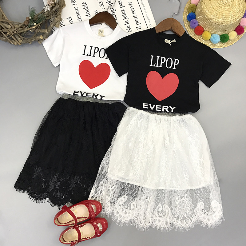 Parent-child summer dress 2022 new trendy mother and daughter dress summer Korean short-sleeved T-shirt Western style suit skirt