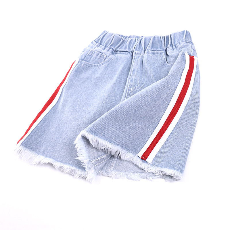 Summer dress new Han - style children A - character skirt girl cowboy skirt baby jeans short skirt