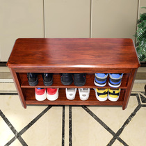 Nordic shoe stool full solid wood household can sit shoe cabinet shoe rack storage stool simple doorway shoes stool