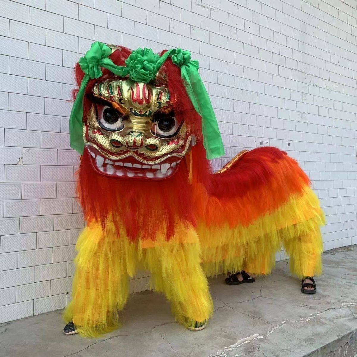 春节必备!舞龙舞狮道具北狮成人双人舞狮套装,带你燃爆新年气氛!-更多民间运动用品-淘宝好物网