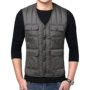 Trung niên mùa thu và mùa đông xuống áo vest cotton nam ngắn nhiều túi cotton kích thước lớn không tay mặc vest ấm áo ba lỗ trắng