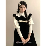 Японская кукла, осеннее милое платье, мини-юбка без рукавов, кукольный воротник, новая коллекция, подходит для подростков