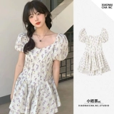 2024 Новая нежная девочка пузырьковая рукав Pure Holid