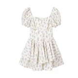 2024 Новая нежная девочка пузырьковая рукав Pure Holid