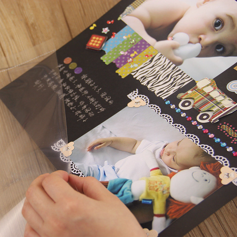 DIY宝宝家庭式手工大本情侣影集相册粘贴儿童成长纪念册