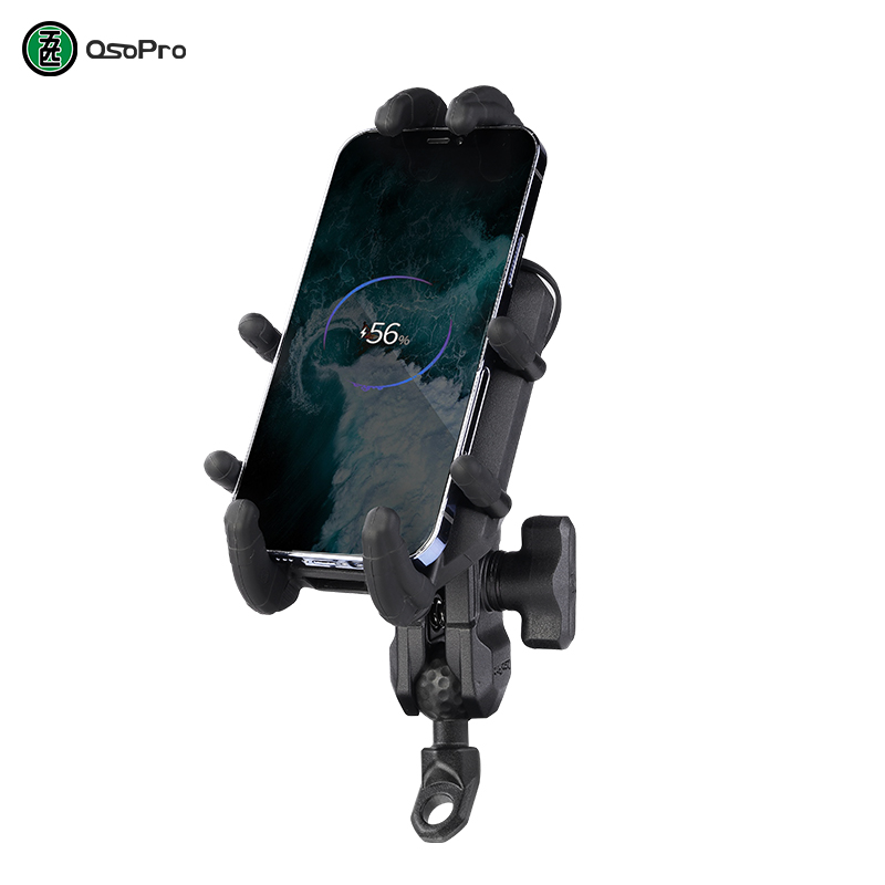 Five posopro series pedal motorcycle rear-view mirror bevelled nail shell with wireless charging mobile phone navigation bracket-Taobao