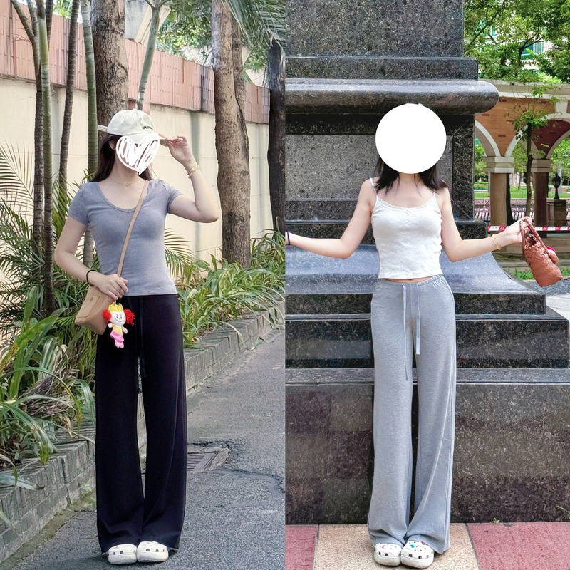 5W Walking-Style Supermodel Pants, Slim Straight-Leg Mid-Low Waist Wide-Leg Casual Pants, Floor-Length Trousers for Women, Spring and Summer 5W Walking-Style Supermodel Pants, Slim Straight-Leg Mid-Low Waist Wide-Leg Casual Pants, Floor-Length Trousers for Women, Spring and Summer