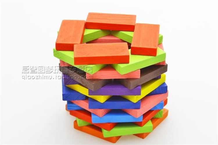 Trẻ em Building Blocks Đồ Chơi Bé Trai và Bé Gái Domi Luo Domino Câu Đố Domino Lớn Nomi Domino Triệu Thẻ