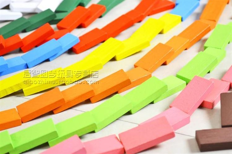 Trẻ em Building Blocks Đồ Chơi Bé Trai và Bé Gái Domi Luo Domino Câu Đố Domino Lớn Nomi Domino Triệu Thẻ