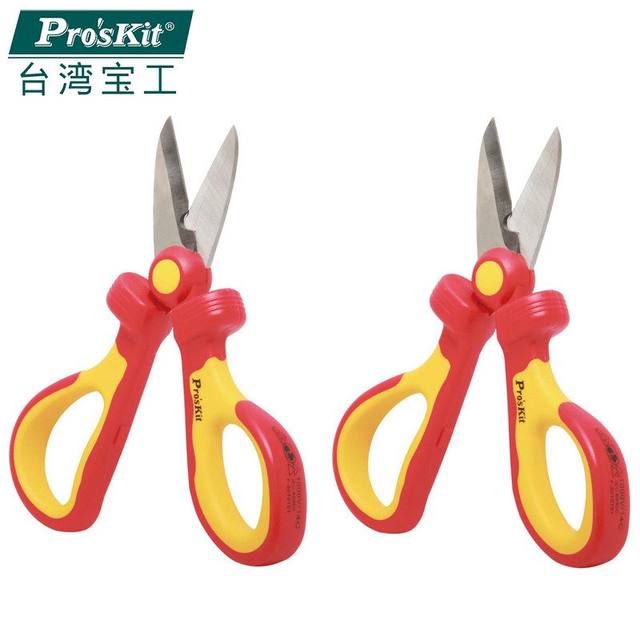 .Taiwan Baogong SR-V3361000V ທົນທານຕໍ່ແຮງດັນສູງ insulated electrician's wire cutting scissors electrician's pliers 160mm