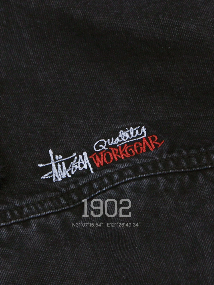 Куртка для работы с двойной покраской Spott Stussy 23ss, Hooding Jacket для старых работников