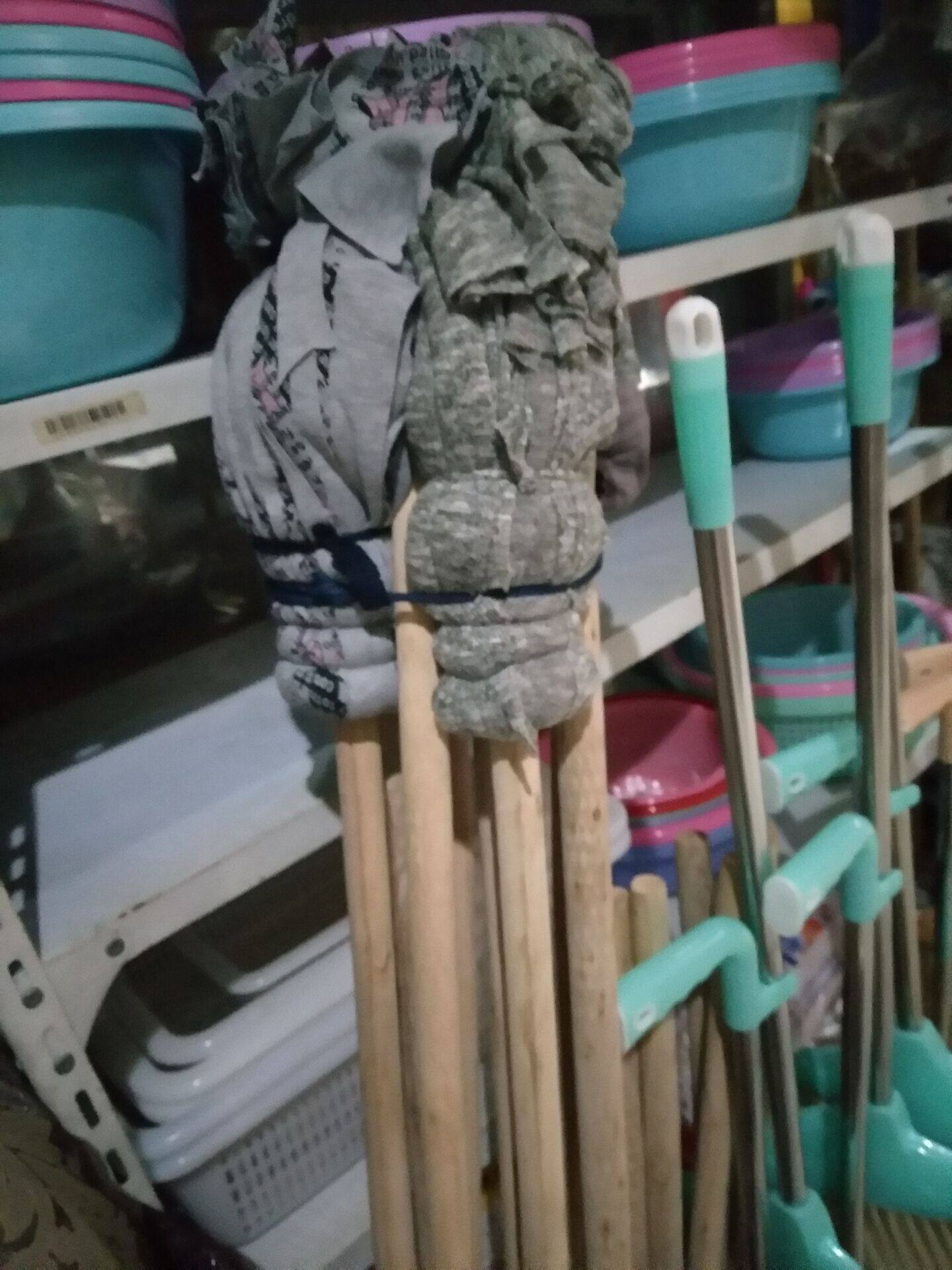 Wooden handle mop cleaning mop Home mop suede mop with a mop