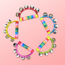 Baby rattles newborn baby holding bell early to teach Gripping Audiovisual Training Musical Instrument Toys Orff Instruments Semicircle Grip