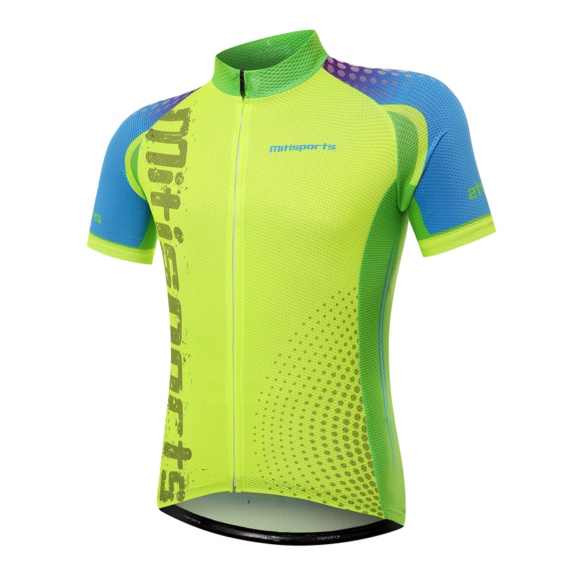 Cycling suit short-sleeved suit men's summer bicycle custom riding equipment moisture absorption and breathability