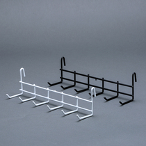 Simple convenience store household 6-head thick adhesive hook glued iron rack grid storage kitchen accessories hook