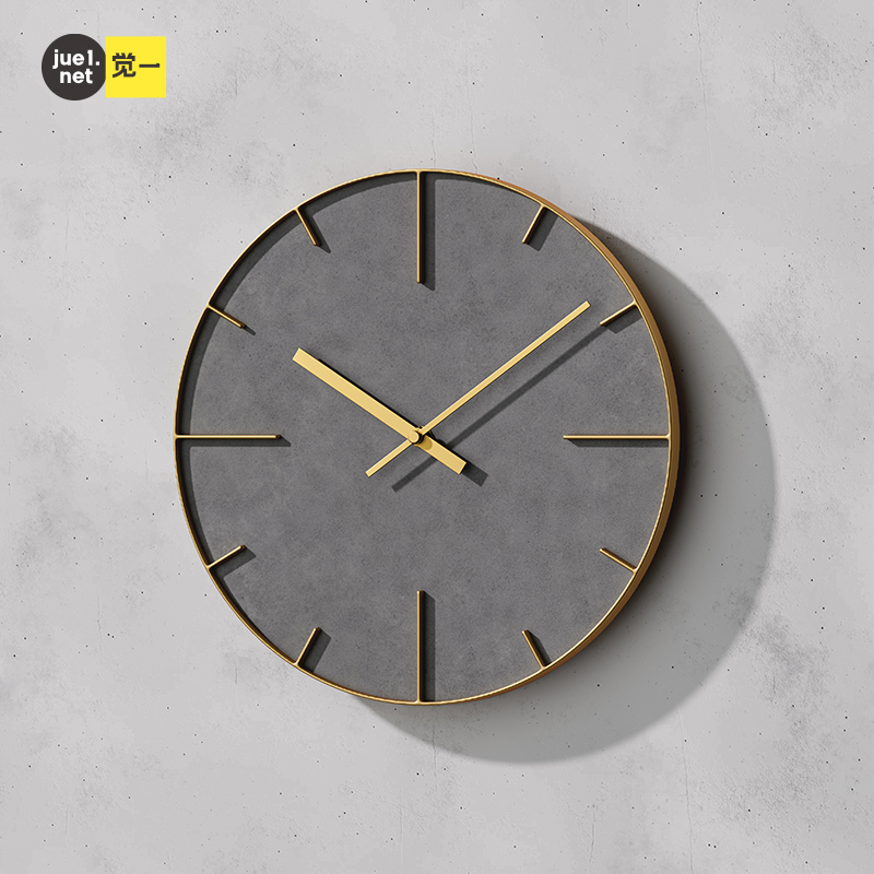 Jue a family with a silent modern wall clock fashion simple atmosphere creative personality living room Nordic light luxury decorative table