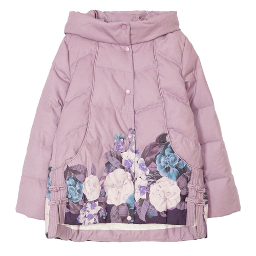 Короткий пуховик для матери, бархатная куртка, для среднего возраста, в западном стиле, утиный пух