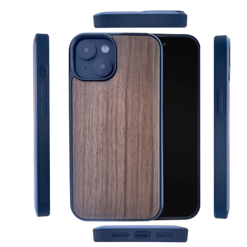 Retro Art Style Wooden Phone Case Suitable for Apple 13Pro 14Plus 16Promax, Personalized Creative Anti-Fall Wooden Case for Iphone12 11 15, Solid Wood Protective Cover for Business Men and Women