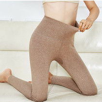 Womens high-waisted long trousers wool grinding cold and warm Palace thin pants cotton waist inner wearing pants belly warm pants