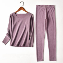 Womens autumn and winter thermal underwear velvet fever no trace double-sided velvet thickened slim-fitting autumn trousers