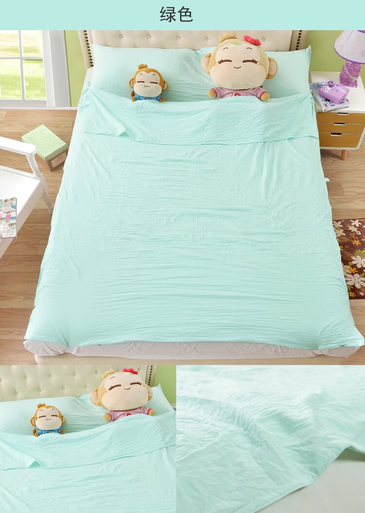 Giặt bông khách sạn khách sạn bẩn túi ngủ du lịch người lớn du lịch xách tay tấm du lịch đôi túi ngủ con cá mập