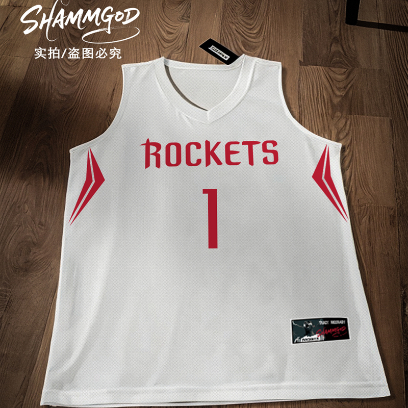 Ncaa Rockets Mcgrady Connecticut Huskies Oregon Quick-Drying Sports Sweat-Absorbent Basketball Uniform Ncaa Rockets Mcgrady Connecticut Huskies Oregon Quick-Drying Sports Sweat-Absorbent Basketball Uniform
