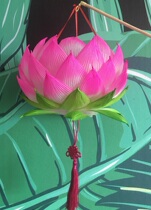 Spring Festival Lantern Festival Flower Lantern Traditional hand-held lotus lamp Finished product