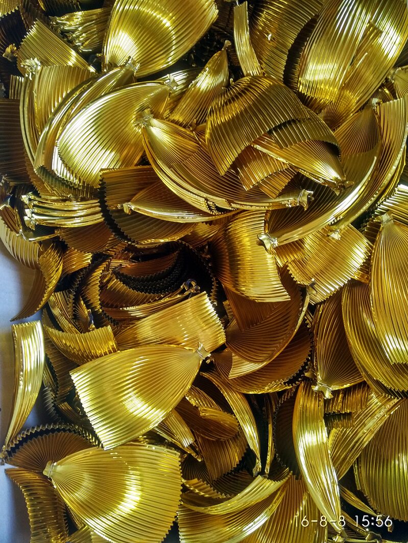 Gold foil lotus lamp in Seoul, South Korea, prayer and wish lamp, lampshade for home use, handmade A-4