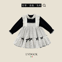 Come about a wave@Girls court style dress (LVDGCK) Italian style maid dress fashion skirt