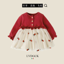 Mengmeng Da~Girl princess dress (LVDGCK) Italian dress Baby year-old baby foreign style skirt