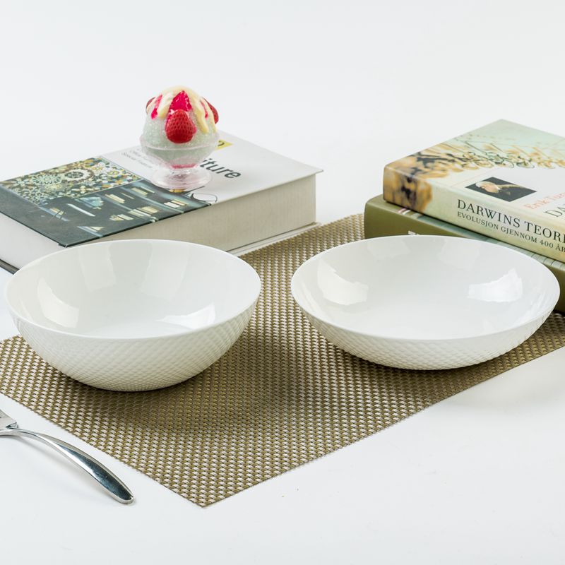 Pure white household ipads ceramic bowls of rice bowl dish bowl of soup bowl bowl of small bowl shaped contracted creative dishes