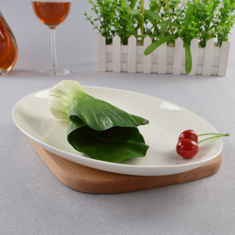 The Fish dish dish of pure white ceramic ipads China 12 "Japanese moonlight rounded square big Fish dishes