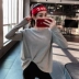 Quần áo thể dục nữ mùa thu đông mới thả nhanh khô chạy bộ áo tập yoga đỏ thời trang giản dị áo thun thể thao dài tay áo ba lỗ tập gym Áo phông thể thao